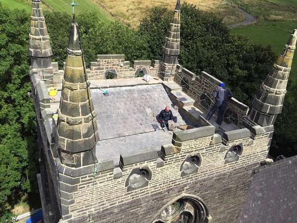 Pointing on the pinnacles.